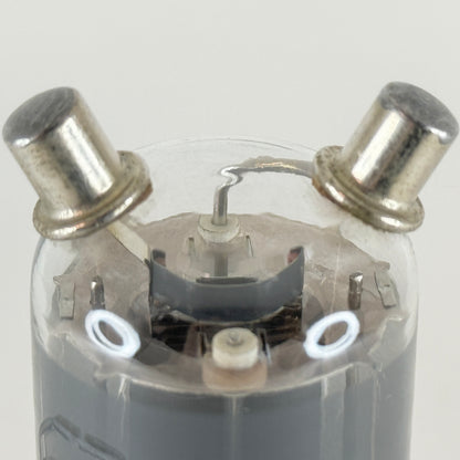 (1) Tested National Union 2C26 Tube Date Code HU Top Caps Brown Base Triode Tube