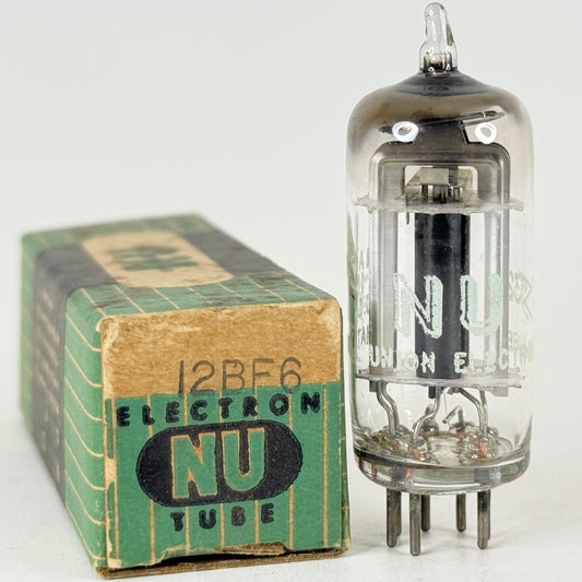 (1) Tested National Union 12BF6 Tube with Box Date Code 5326 Double Diode Triode Tube