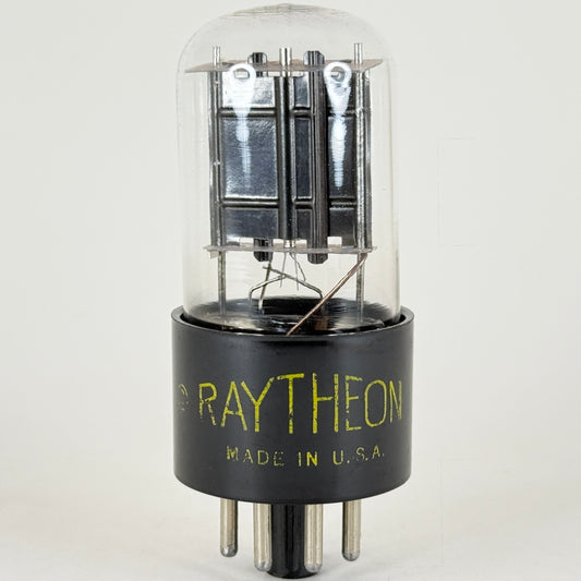 (1) Tested Raytheon 6X5GT Tube Date Code 5717 6X5 GT Full Wave Rectifier Tube