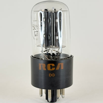 (1) Tested RCA 50Y6GT Tube Date Code DO 50Y6 GT Rectifier Doubler Tube (c)