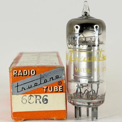 (1) Tested Truetone 6CR6 Tube with Box Date Code 617 Diode Pentode Tube (b)