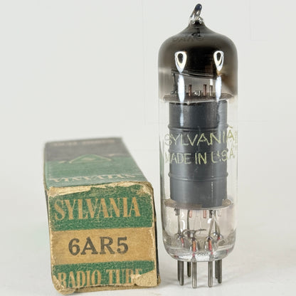 (1) Tested Sylvania 6AR5 Tube with Box Power Pentode Vacuum Tube