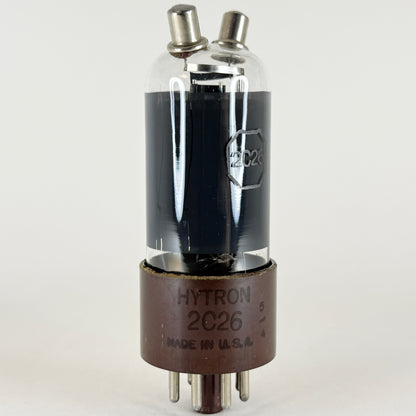 (1) Tested 1944 Hytron 2C26 Tube Military Spec Code 5-4 Top Caps Triode Tube