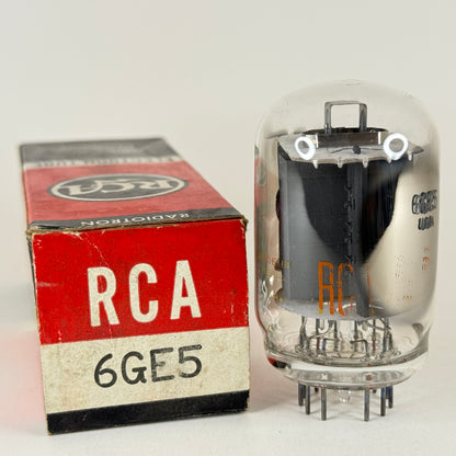 (1) Tested RCA 6GE5 Tube with Box Date Code CA. Beam Power Vacuum Tube