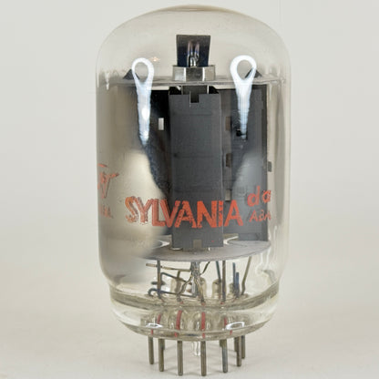 (1) Tested Sylvania 6GE5 Tube Red Letters with Box Date Code da ABA Power Tube