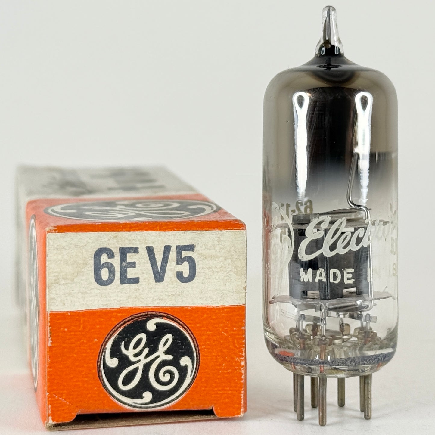 (1) Tested GE 6EV5 Tube with Box Date Code 62-17 General Electric Tetrode Tube
