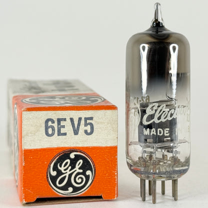 (1) Tested GE 6EV5 Tube with Box Date Code 62-17 General Electric Tetrode Tube