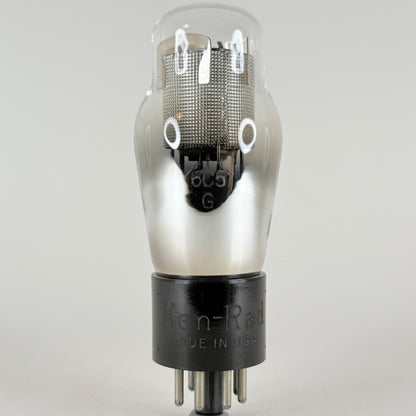 (1) Tested Ken Rad 6C5G Tube Engraved Base Date Code A7 Medium Mu Triode Tube