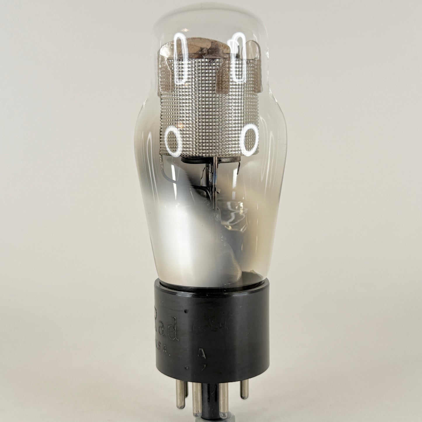 (1) Tested Ken Rad 6C5G Tube Engraved Base Date Code A7 Medium Mu Triode Tube