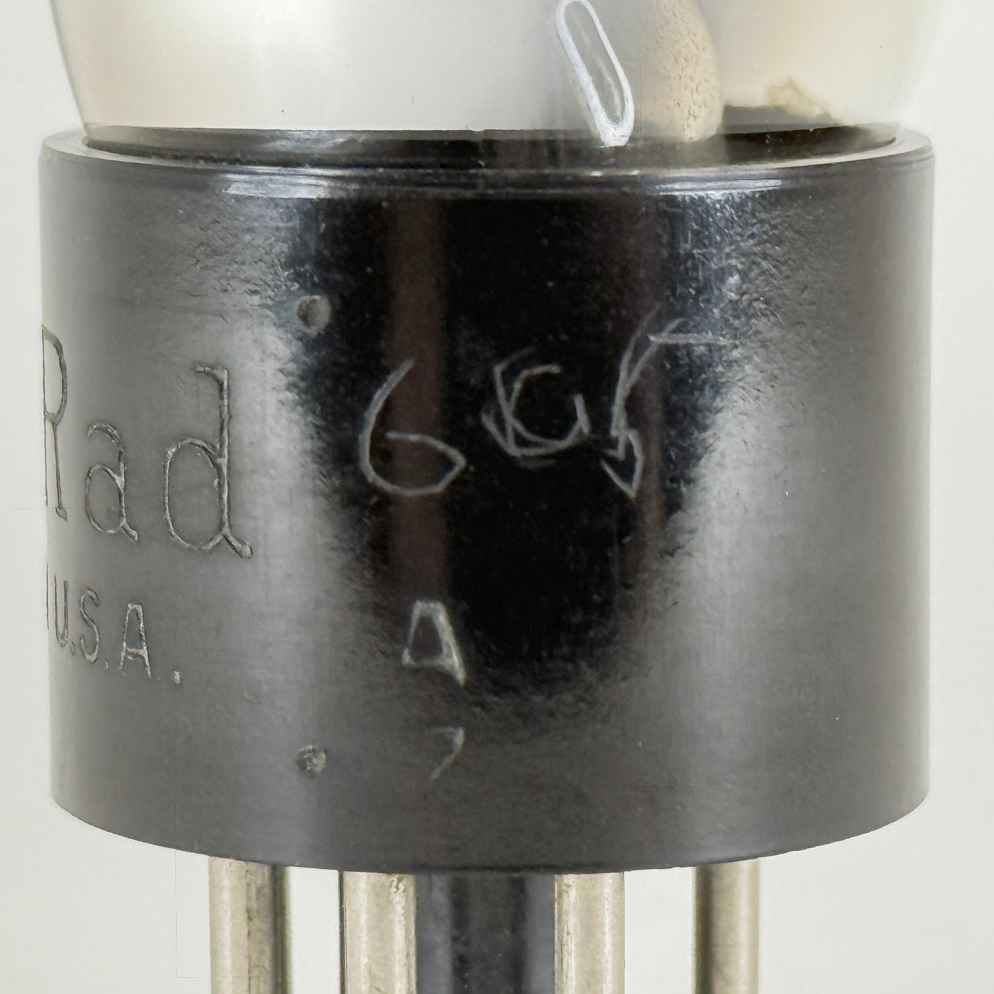 (1) Tested Ken Rad 6C5G Tube Engraved Base Date Code A7 Medium Mu Triode Tube