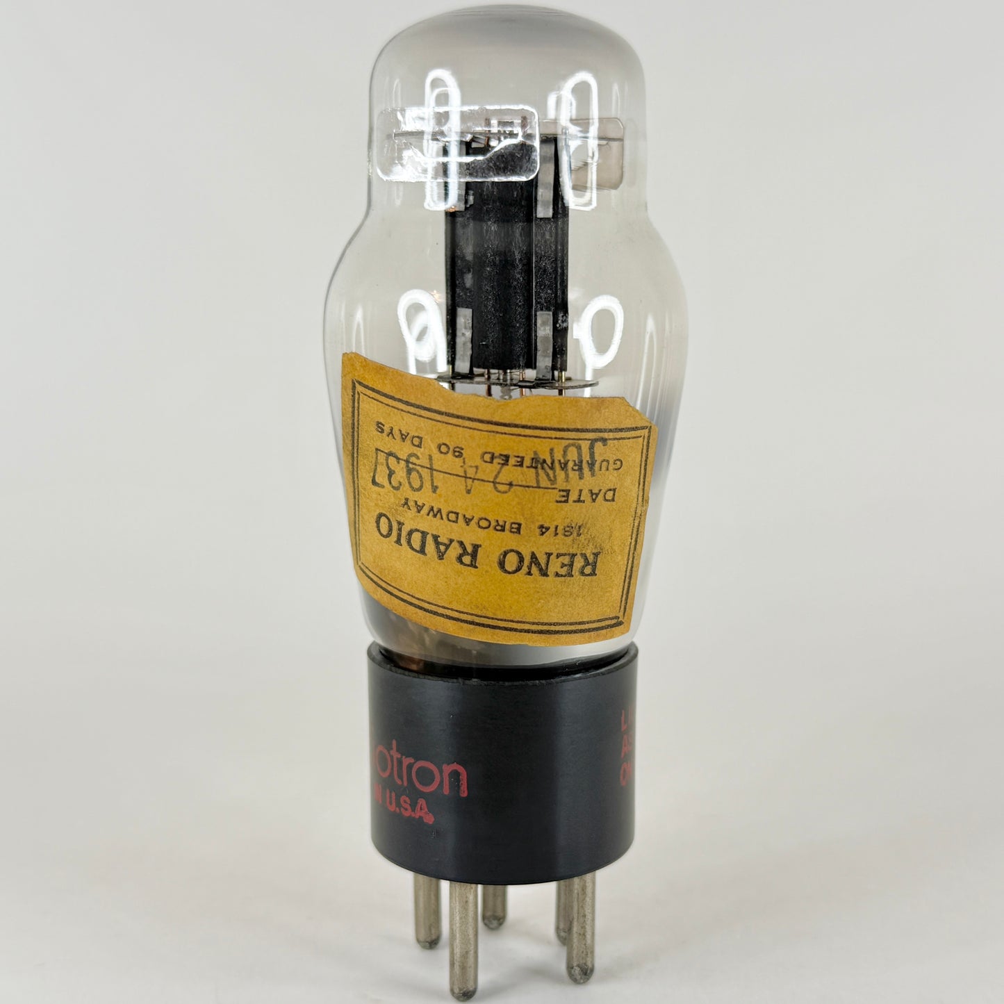 (1) Tested 1937 RCA Radiotron Type 27 Tube Red Letters Medium Mu Triode Tube
