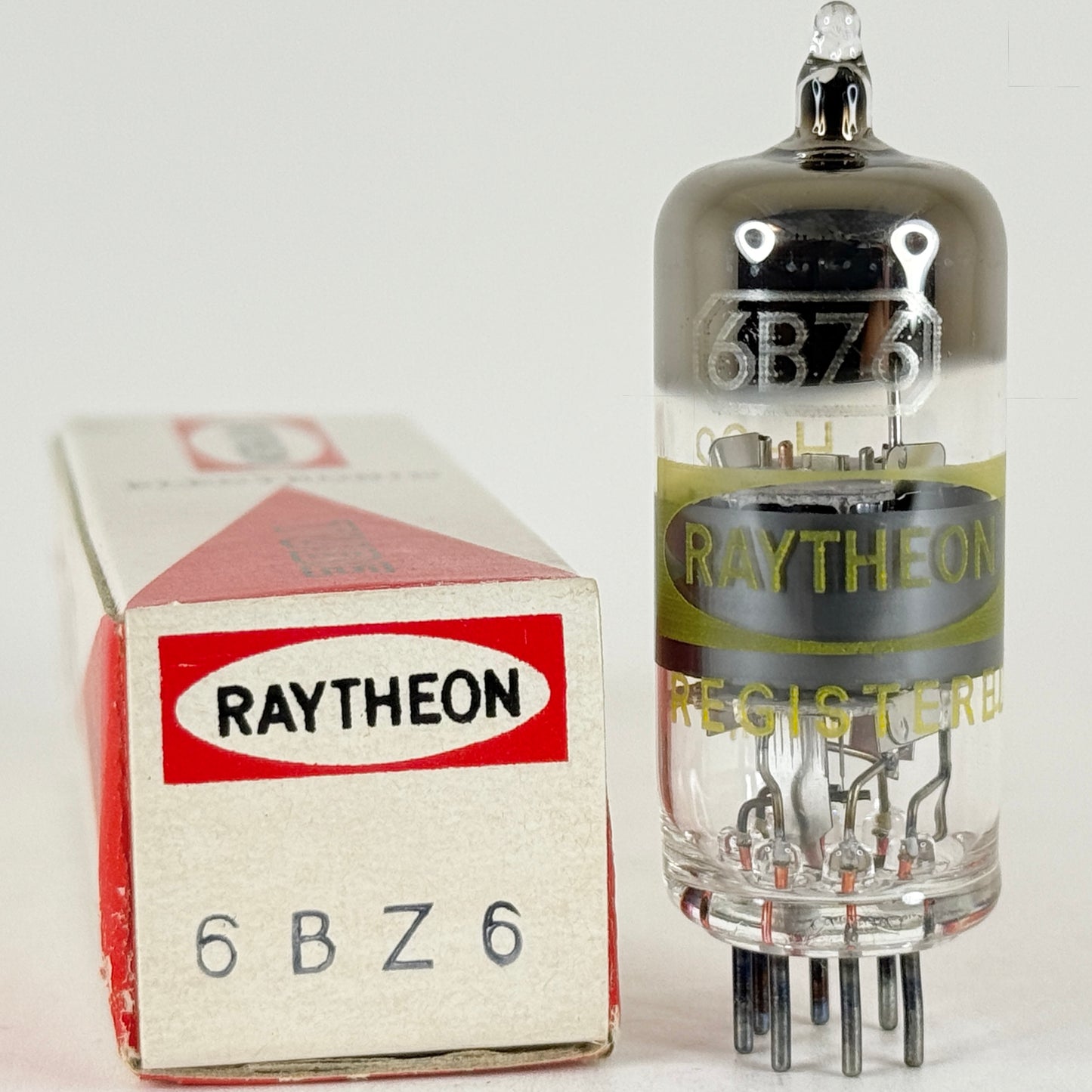 (1) Tested Raytheon 6BZ6 Tube with Box Code H-22 Made in Japan Pentode Tube
