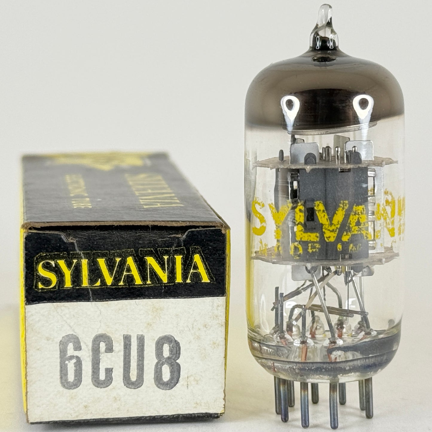 (1) Tested Sylvania 6CU8 Tube with Box Date Code am YAD Triode Pentode Tube (a)