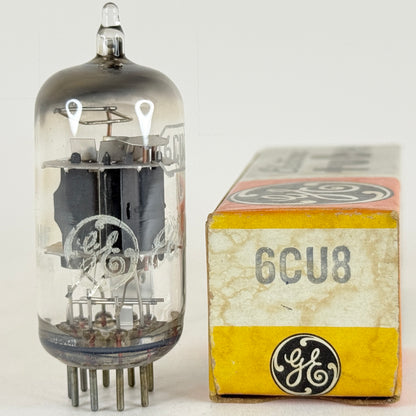(1) Tested GE 6CU8 Tube and Box Code HF General Electric Triode Pentode Tube