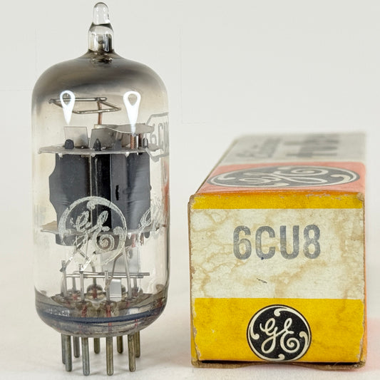 (1) Tested GE 6CU8 Tube and Box Code HF General Electric Triode Pentode Tube