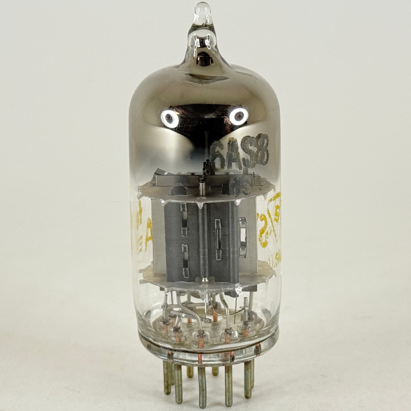 (1) Tested Sylvania 6AS8 Tube with Box Code fe ESP Diode Sharp Cutoff Pentode