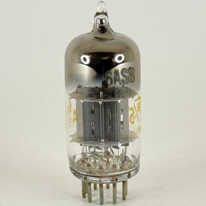 (1) Tested Sylvania 6AS8 Tube with Box Code fe ESP Diode Sharp Cutoff Pentode