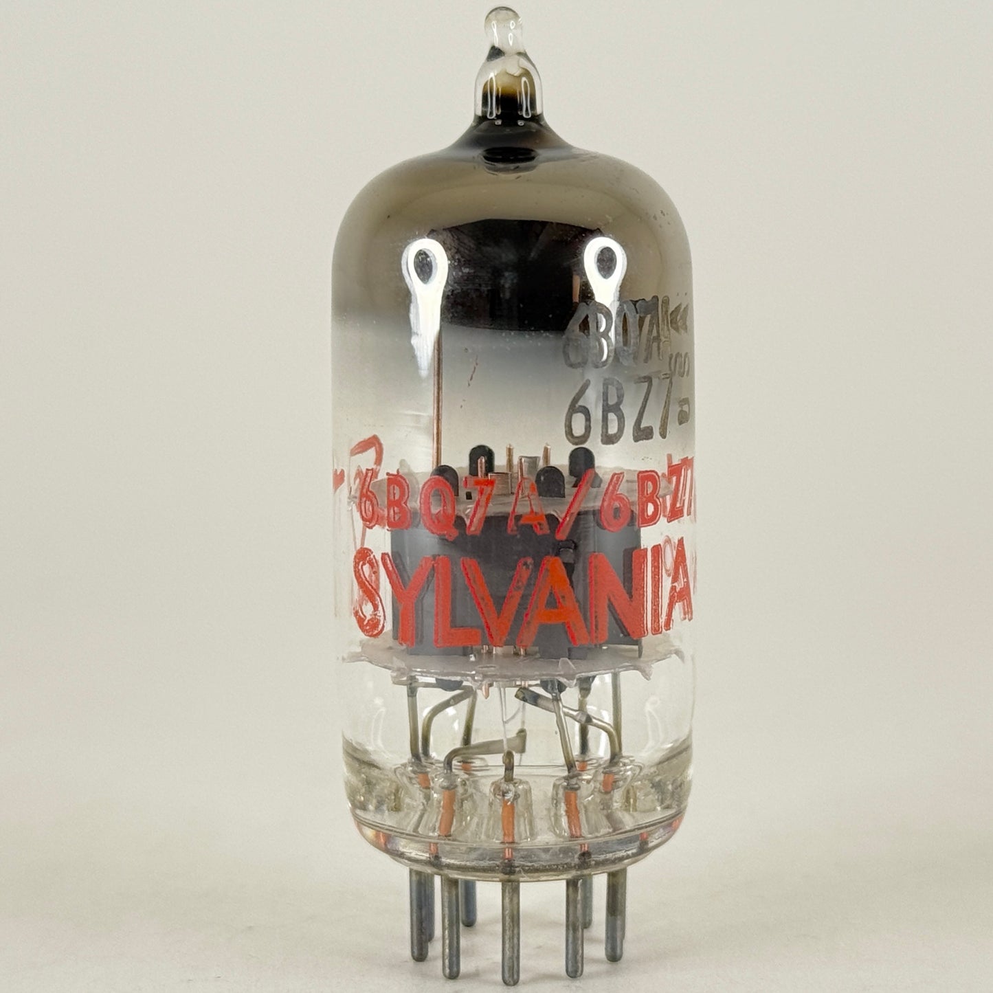 (1) Tested Sylvania 6BQ7A 6BZ7 Tube Red Letters with Box Code eh AEO Twin Triode