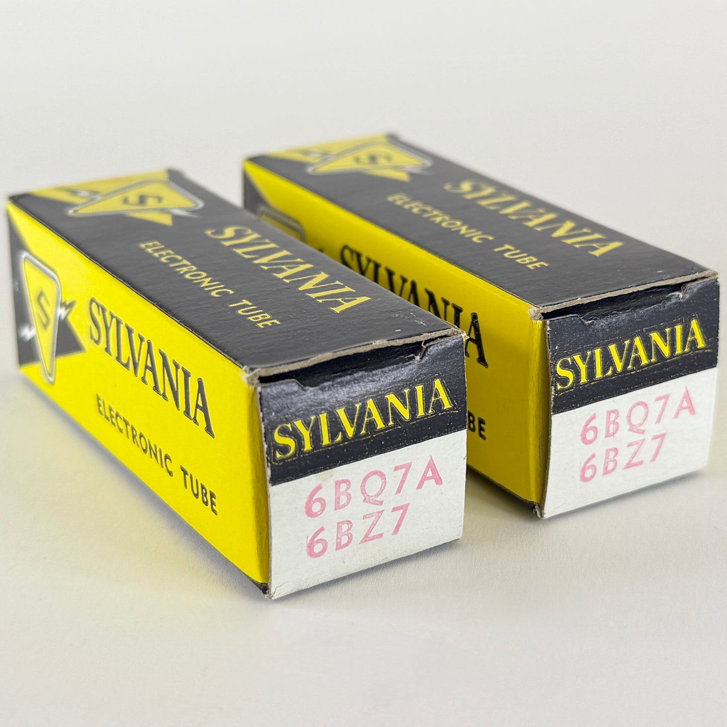 Tested Matched Pair 1969 Sylvania 6BQ7A 6BZ7 Tubes Red Letters Codes db ADT