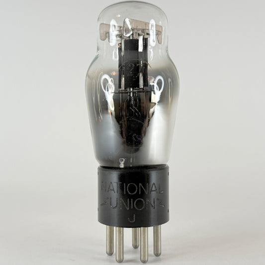 (1) Tested National Union Type 27 Tube with Engraved Base Code J Triode Tube