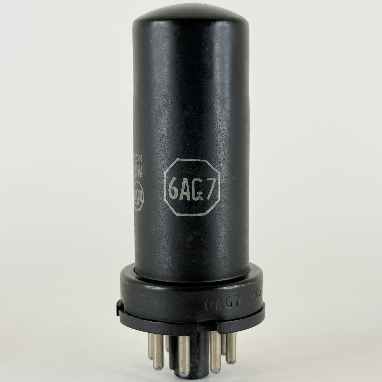 (1) Tested RCA 6AG7 Tube Date Code 452 RCA Black Metal Power Pentode Vacuum Tube