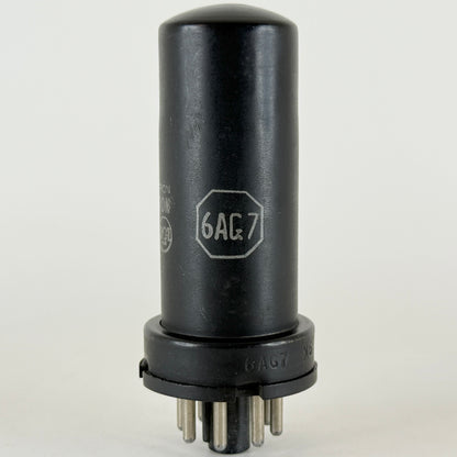 (1) Tested RCA 6AG7 Tube Date Code 452 RCA Black Metal Power Pentode Vacuum Tube