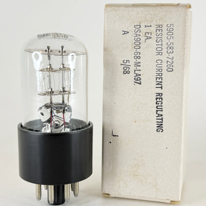 (1) Tested 1968 Amperite 2A10 Tube and Box Current Regulating Ballast Tube (d)