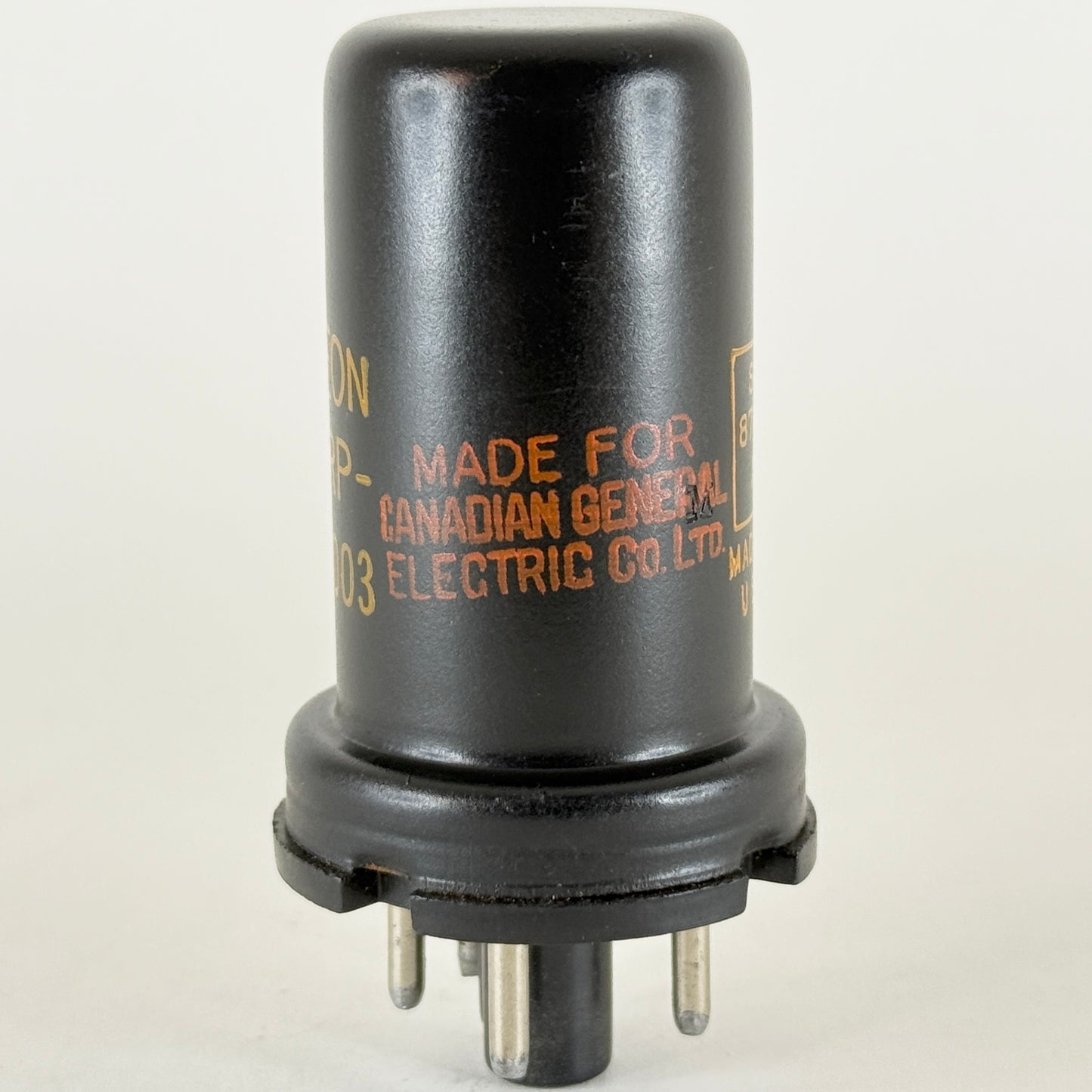 (1) Tested 1944 Canadian Armed Services Raytheon JAN CRP 0Z4 A Tube GE CK1003