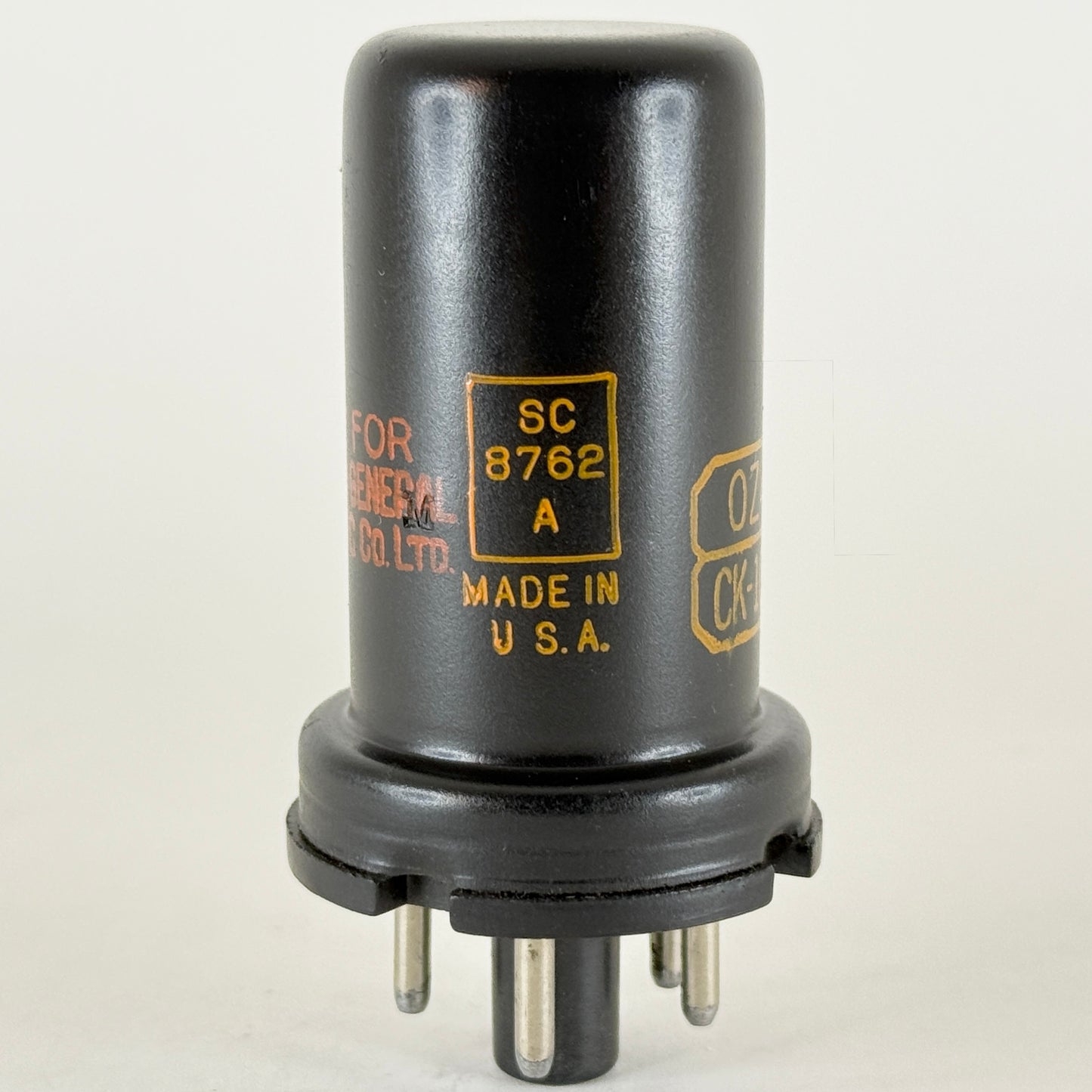 (1) Tested 1944 Canadian Armed Services Raytheon JAN CRP 0Z4 A Tube GE CK1003