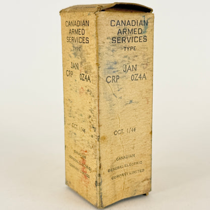 (1) Tested 1944 Canadian Armed Services Raytheon JAN CRP 0Z4 A Tube GE CK1003