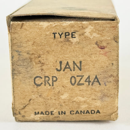 (1) Tested 1944 Canadian Armed Services Raytheon JAN CRP 0Z4 A Tube GE CK1003