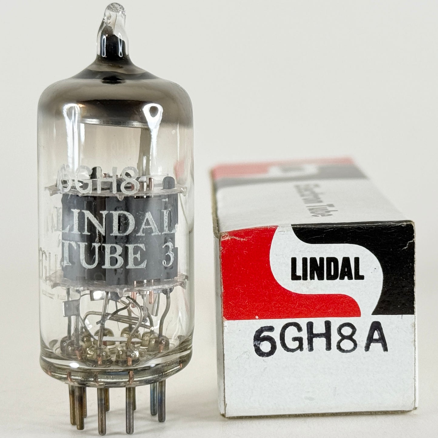 (1) Tested Lindal 6GH8A Tube with Box Japan Code 448 Triode Sharp Cutoff Pentode (a)