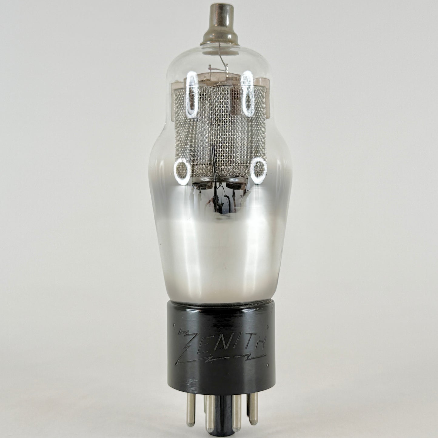 (1) Tested Very Strong Zenith 6K7G Tube Engraved Base Pentode Amplifier Vacuum Tube