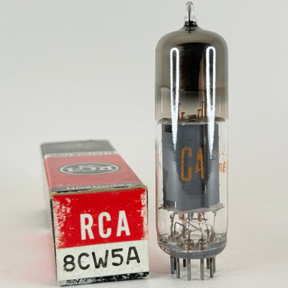 (1) Tested RCA 8CW5A Tube with Box Date Code AP Power Output Pentode Vacuum Tube