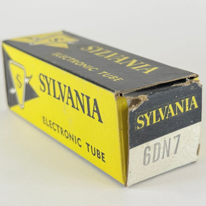 (1) Tested Sylvania 6DN7 Tube with Box Date Code ce YDN Double Triode Vacuum Tube