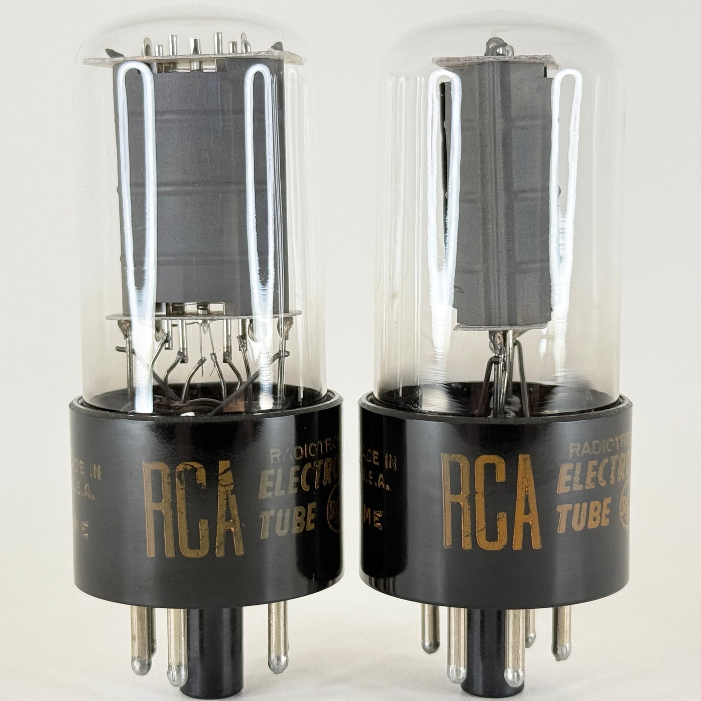 Tested Very Strong Matched Pair RCA 6V6GT Tubes Double D Getters Date Codes ME
