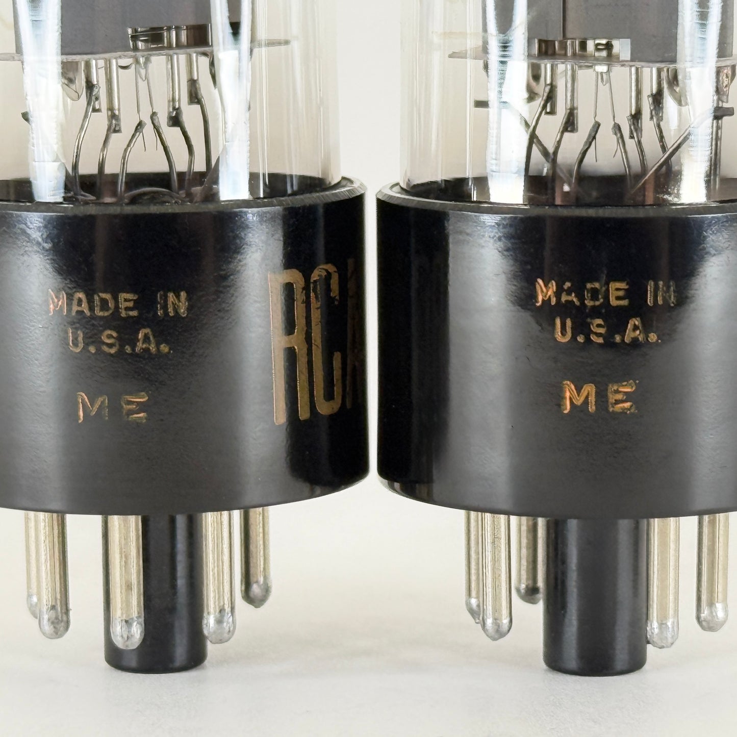 Tested Very Strong Matched Pair RCA 6V6GT Tubes Double D Getters Date Codes ME