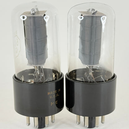 Tested Very Strong Matched Pair RCA 6V6GT Tubes Double D Getters Date Codes ME