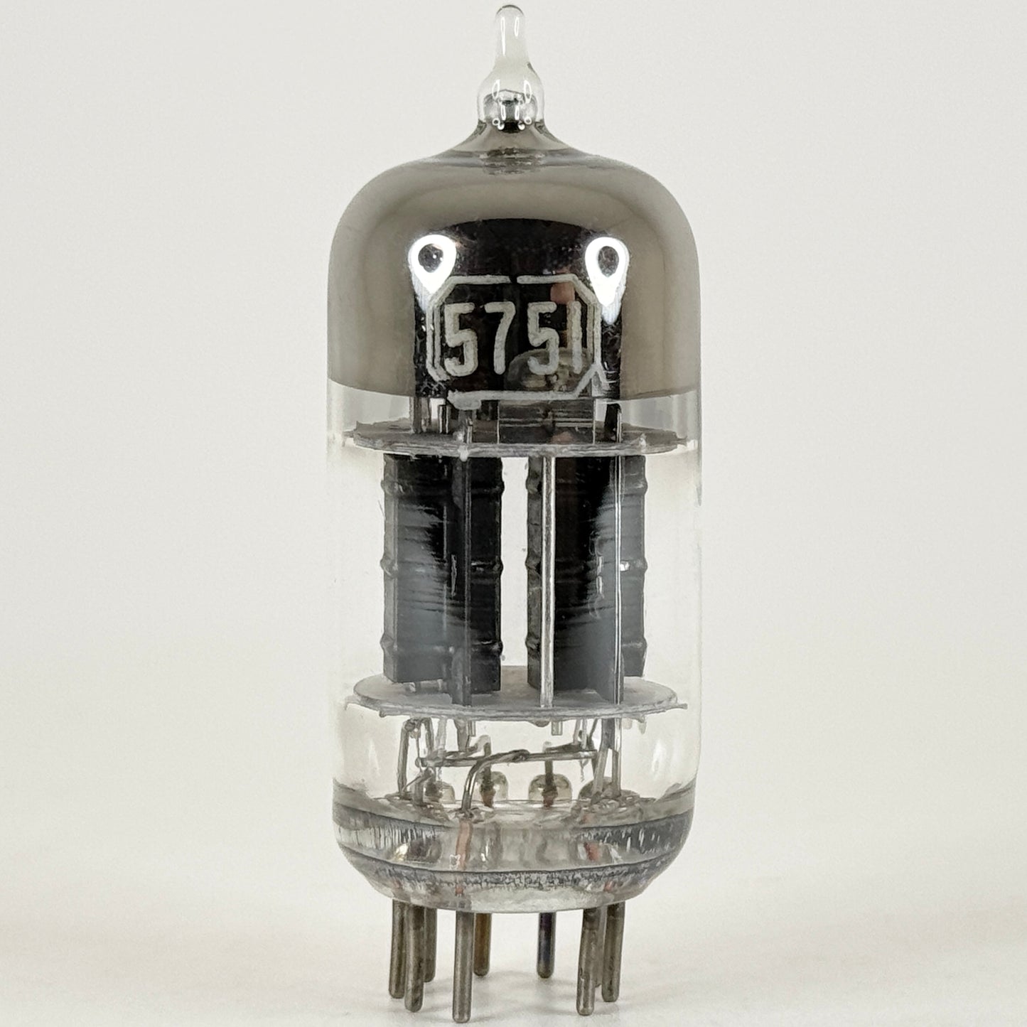(1) Tested Strong Balanced Unbranded 5751 Tube Date Code NV Dual Triode Tube