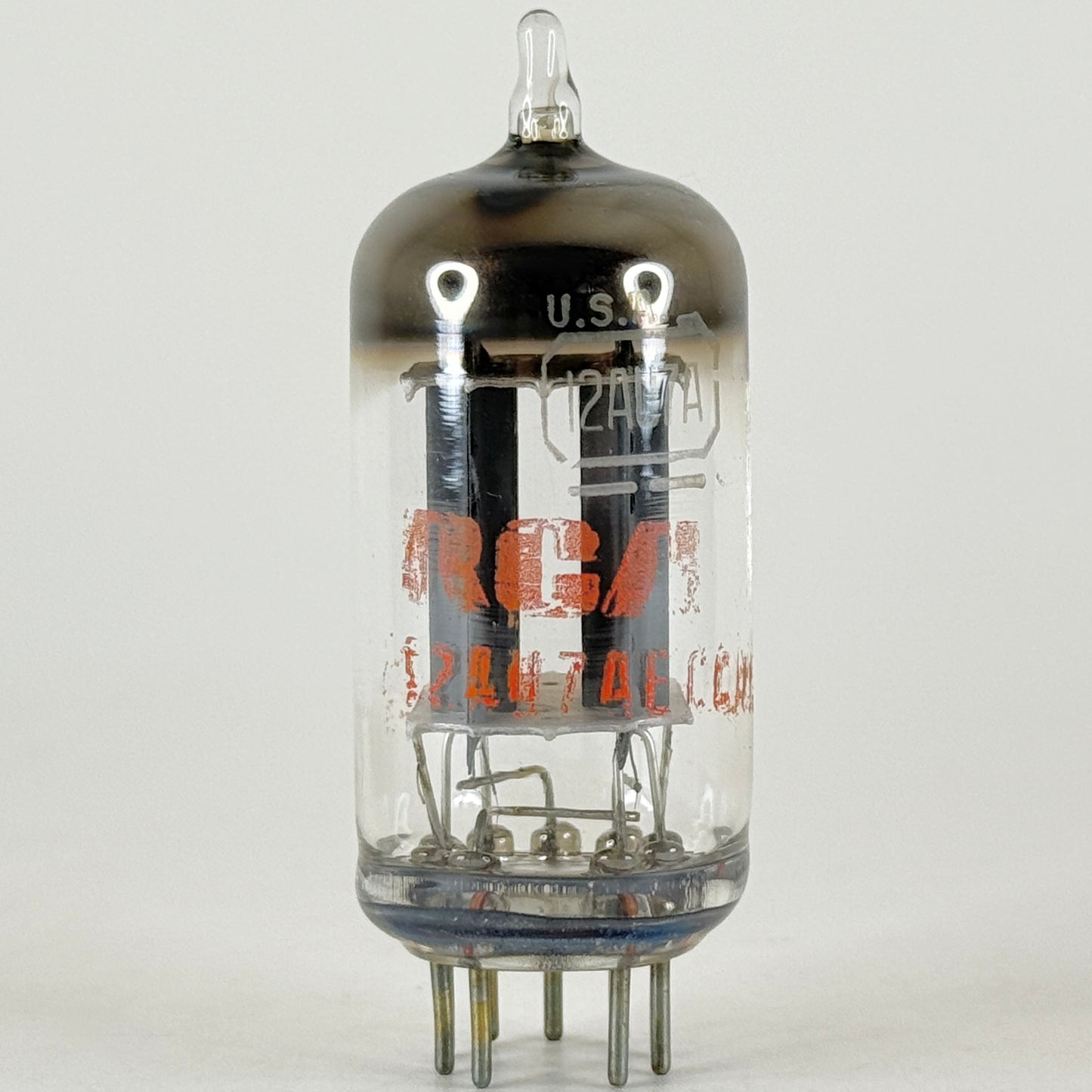(1) Tested Balanced RCA 12AU7A ECC82 Tube 12AU7 A Medium Mu Twin Triode Tube