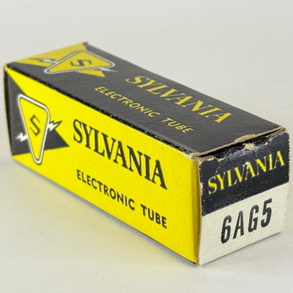 (1) Tested Sylvania 6AG5 Tube with Box Code jc BOD Sharp Cutoff Pentode Tube (a)
