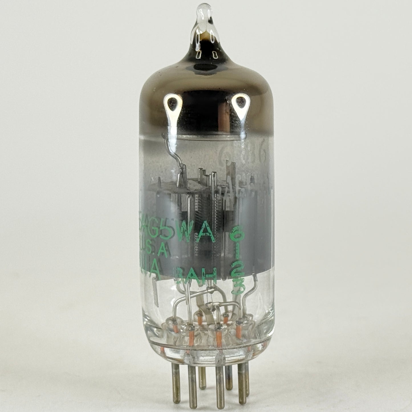 (1) Tested 1961 Sylvania JHS 6186 6AG5WA Tube with Box Code 6123 Pentode Tube
