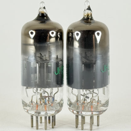 1962 Matched Pair Sylvania JHS 6186 6AG5WA Tubes with Boxes Codes 6202 (a)