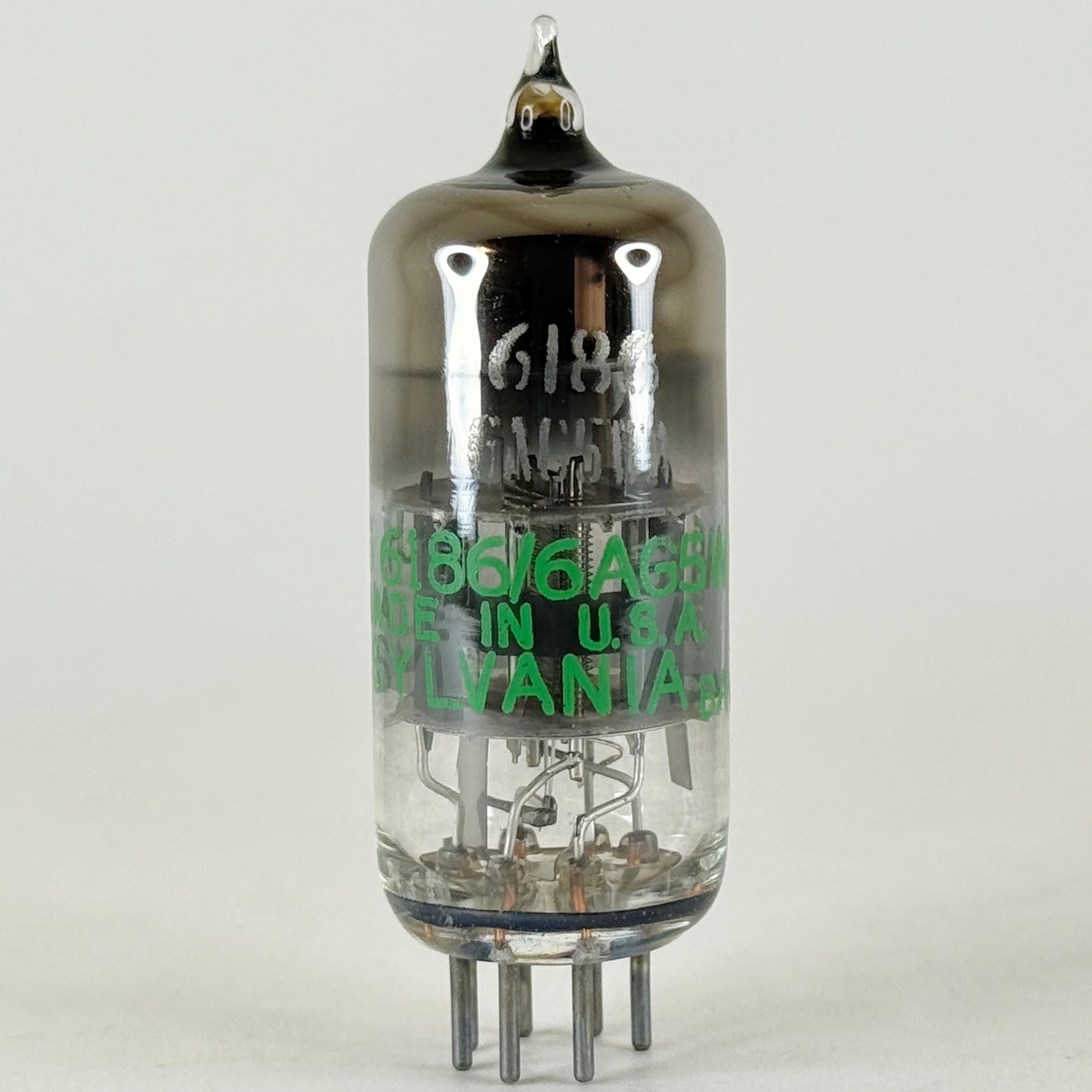 (1) Tested 1962 Sylvania JHS 6186 6AG5WA Tube and Box Code 6202 Pentode Tube