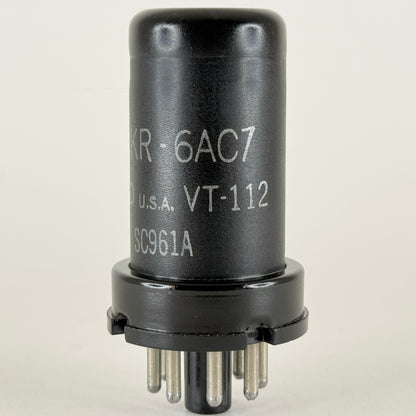 (1) Tested Ken Rad JAN CKR 6AC7 Tube VT-112 Date Code F5 Mil Spec Pentode Tube