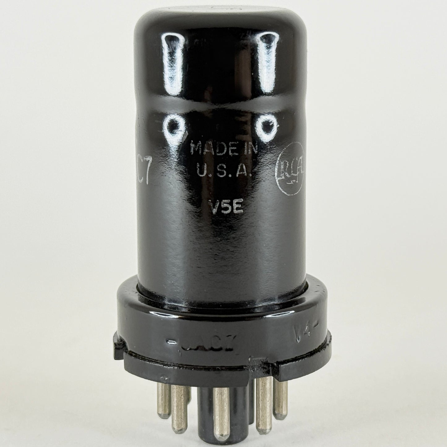 (1) Tested RCA JAN CRC 6AC7 Tube VT-112 Date Code V5E Mil Spec 6AC7 Pentode Tube