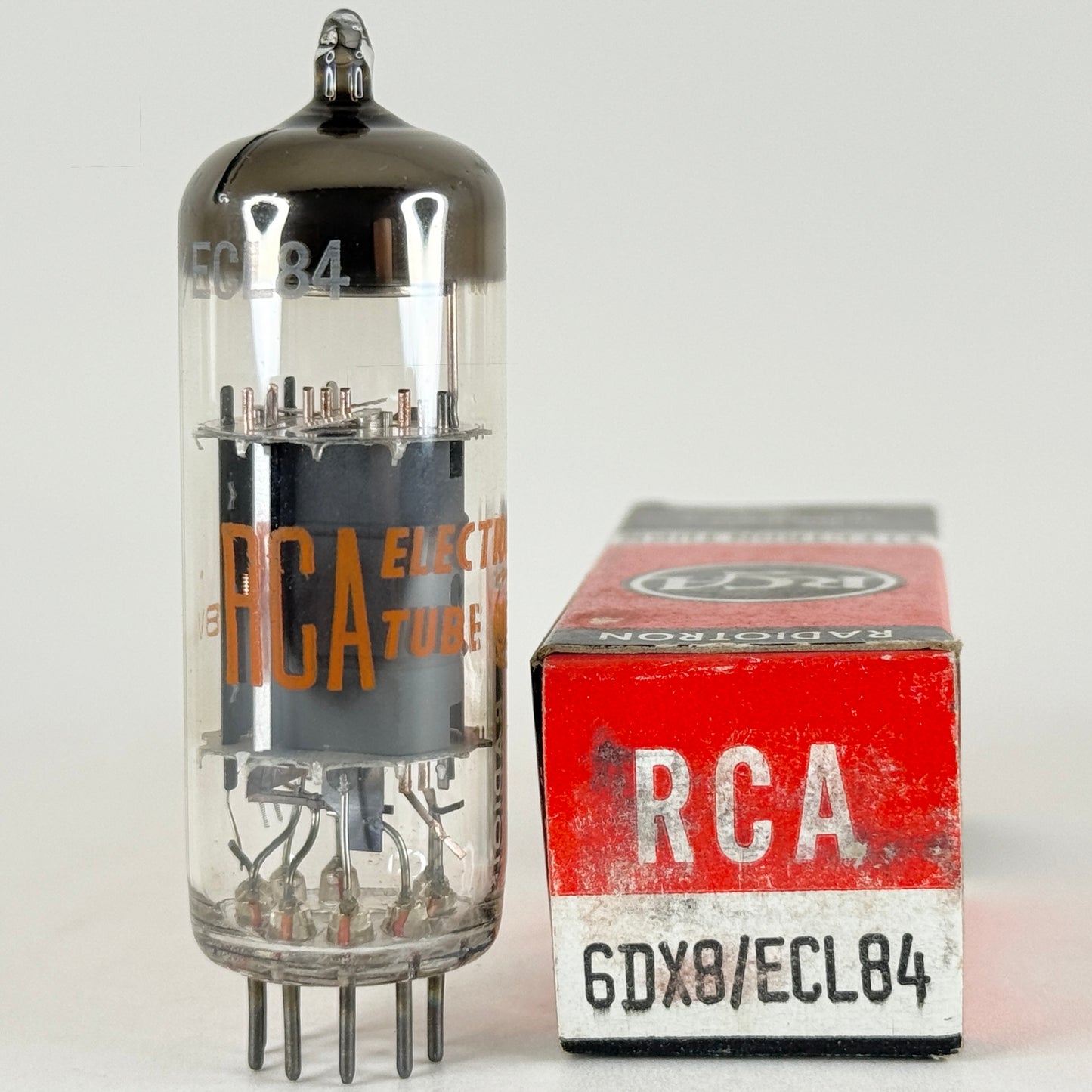 (1) Tested RCA 6DX8 ECL84 Tube and Box Great Britain Code BV 6DX8 Tube ECL84 (b)