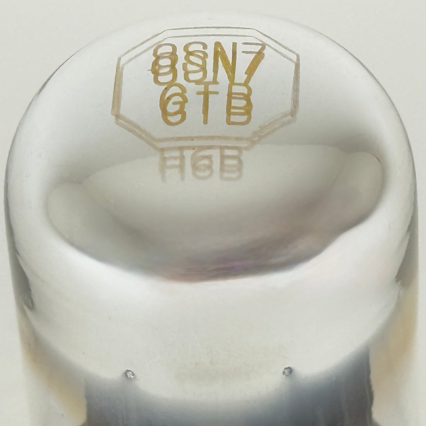 (1) Tested Rauland 8SN7GTB Tube with Box Black Angled T Plates Date Code 7-26