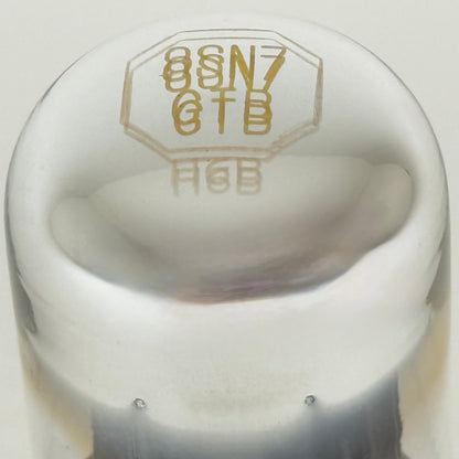 (1) Tested Rauland 8SN7GTB Tube with Box Black Angled T Plates Date Code 7-26