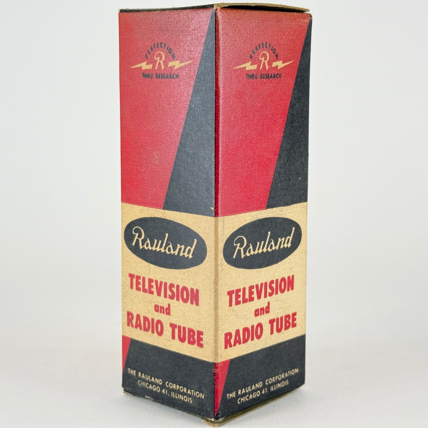 (1) Tested Rauland 8SN7GTB Tube with Box Black Angled T Plates Date Code 7-26